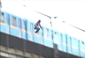 Watch: Guy Caught On Camera While Jumping 80 Foot Of...