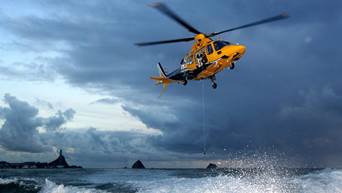Taranaki rescue helicopter picks up fisherman after medical emergency ...